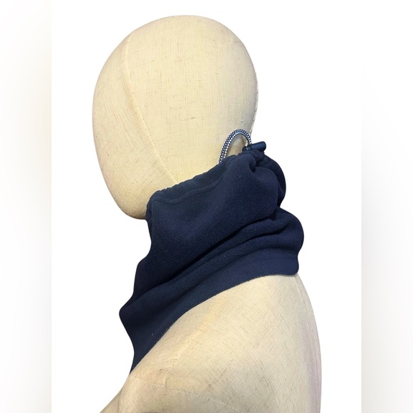 Urban Outfitters UO 76 Fleece Gaiter Scarf Neck Warmer Navy Blue - Picture 4 of 9